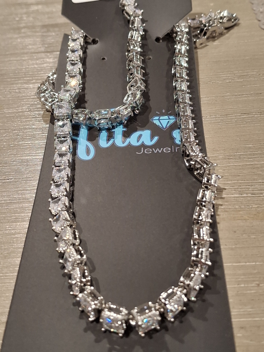 Silver Cubic Zirconia Tennis Necklace